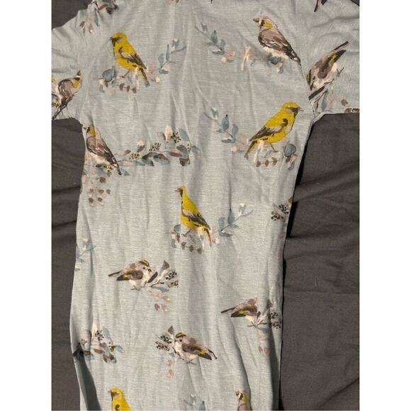 NEW WITH TAGS OUT OF STOCK MILKBARN Blue Bird Bamboo Hooded Romper size 6 months - Picture 7 of 9